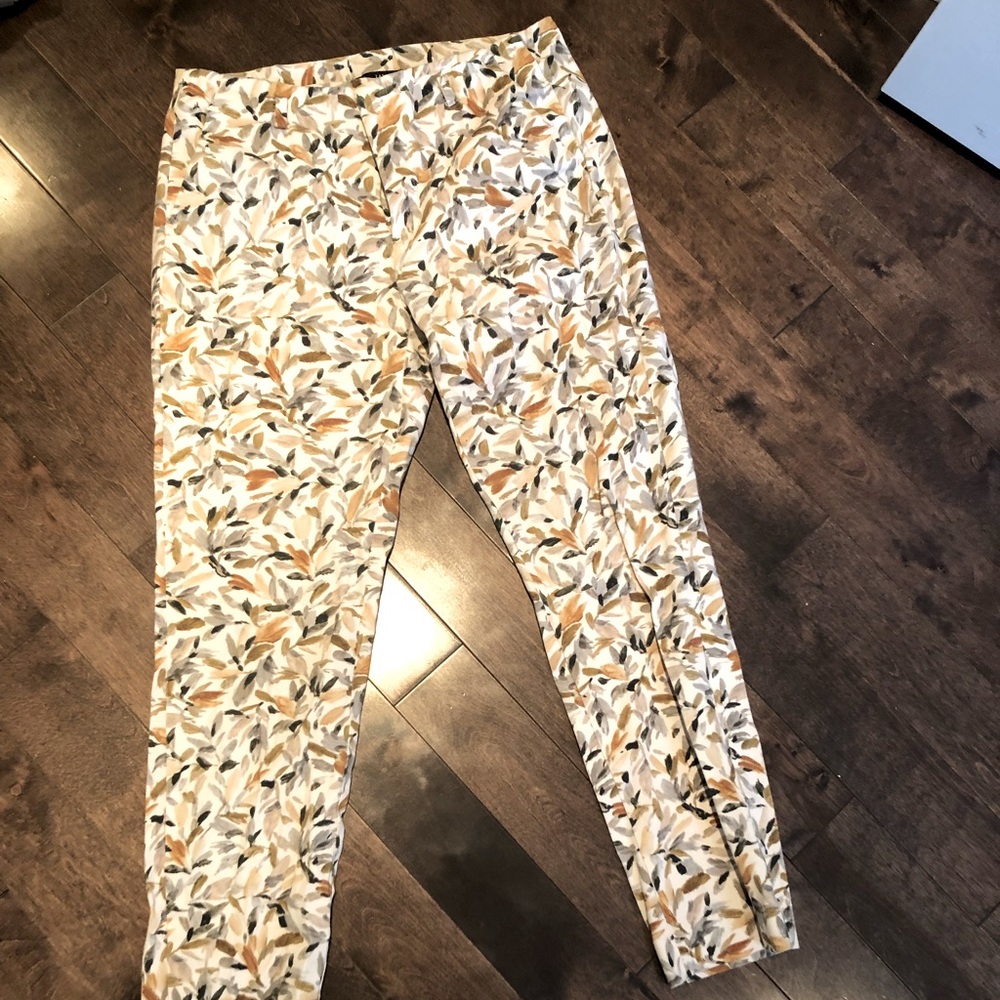Floral abstract pants